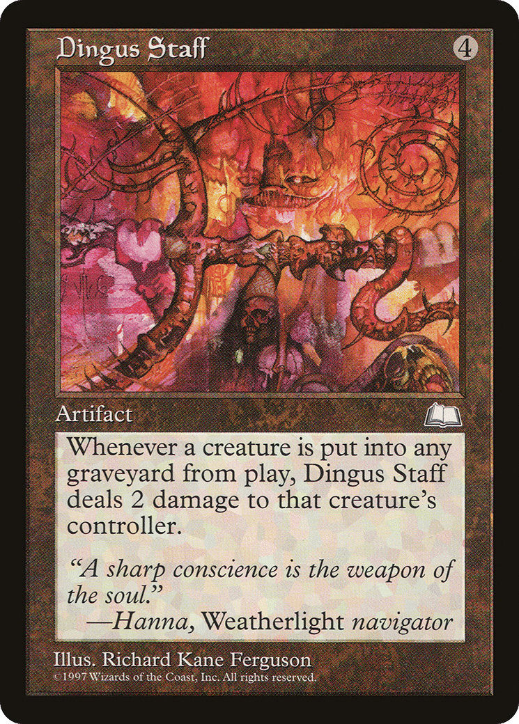Dingus Staff — Weatherlight — Magic: The Gathering