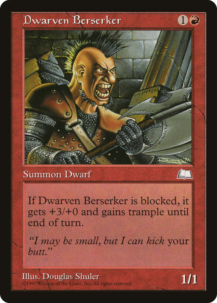 Dwarven Berserker — Weatherlight — Magic: The Gathering
