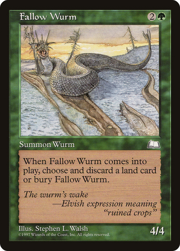 Fallow Wurm — Weatherlight — Magic: The Gathering