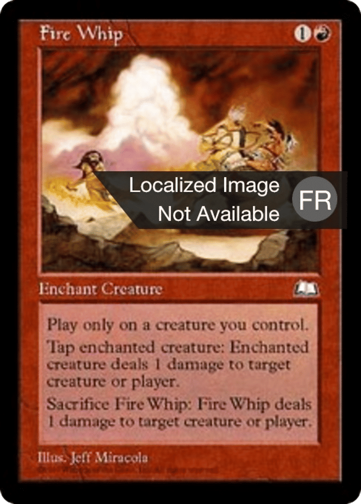 Fouet de feu — Weatherlight — Magic: The Gathering
