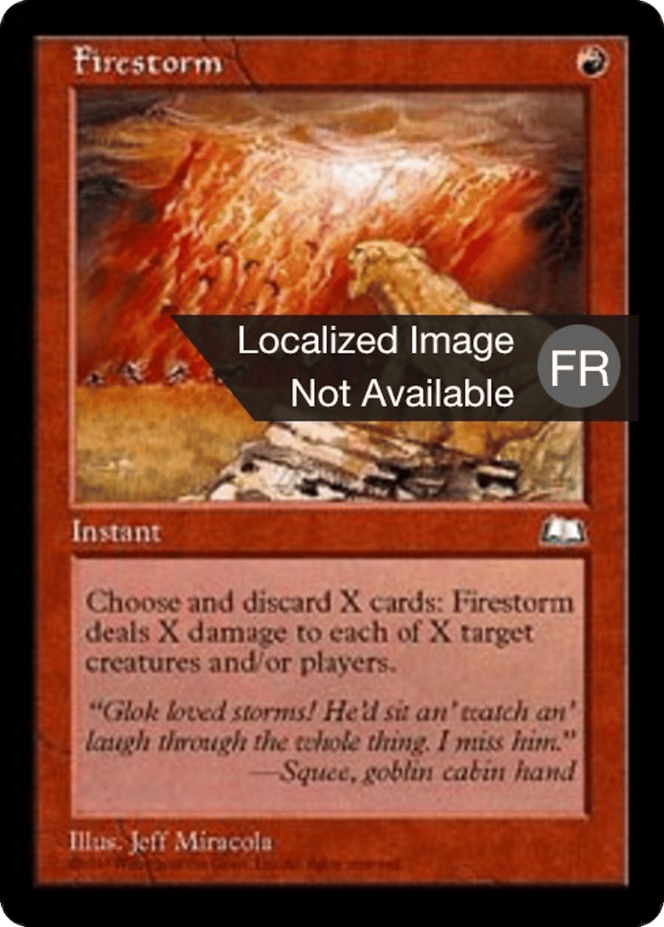 Orage de feu — Weatherlight — Magic: The Gathering