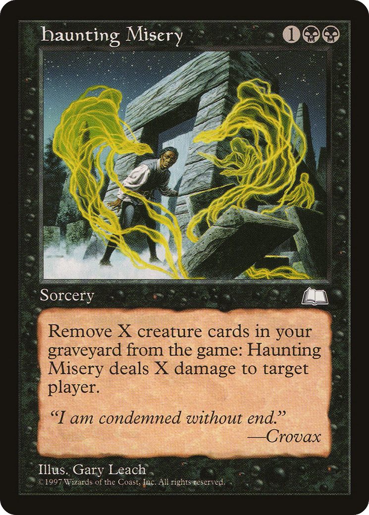 Haunting Misery — Weatherlight — Magic: The Gathering