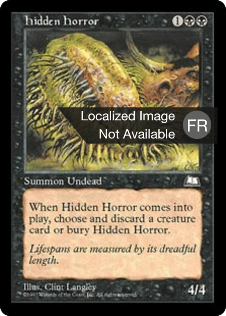 Horreur cachée — Weatherlight — Magic: The Gathering