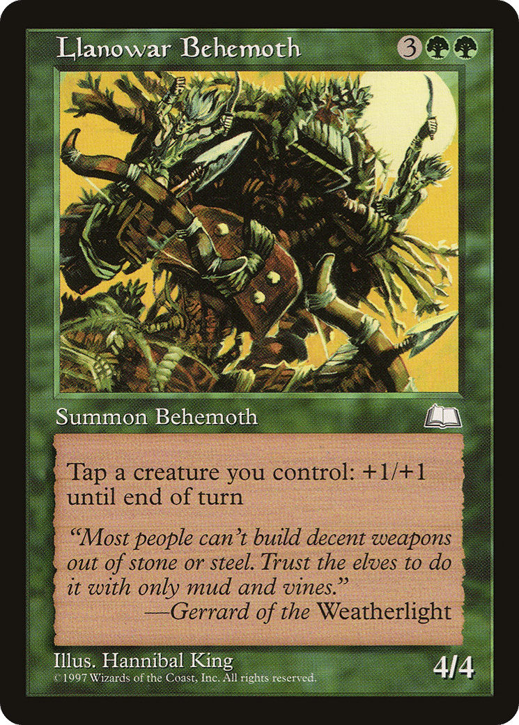 Llanowar Behemoth — Weatherlight — Magic: The Gathering