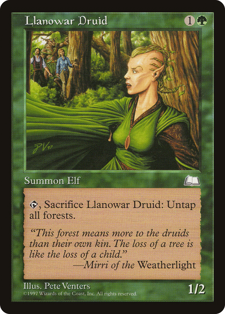 Llanowar Druid — Weatherlight — Magic: The Gathering