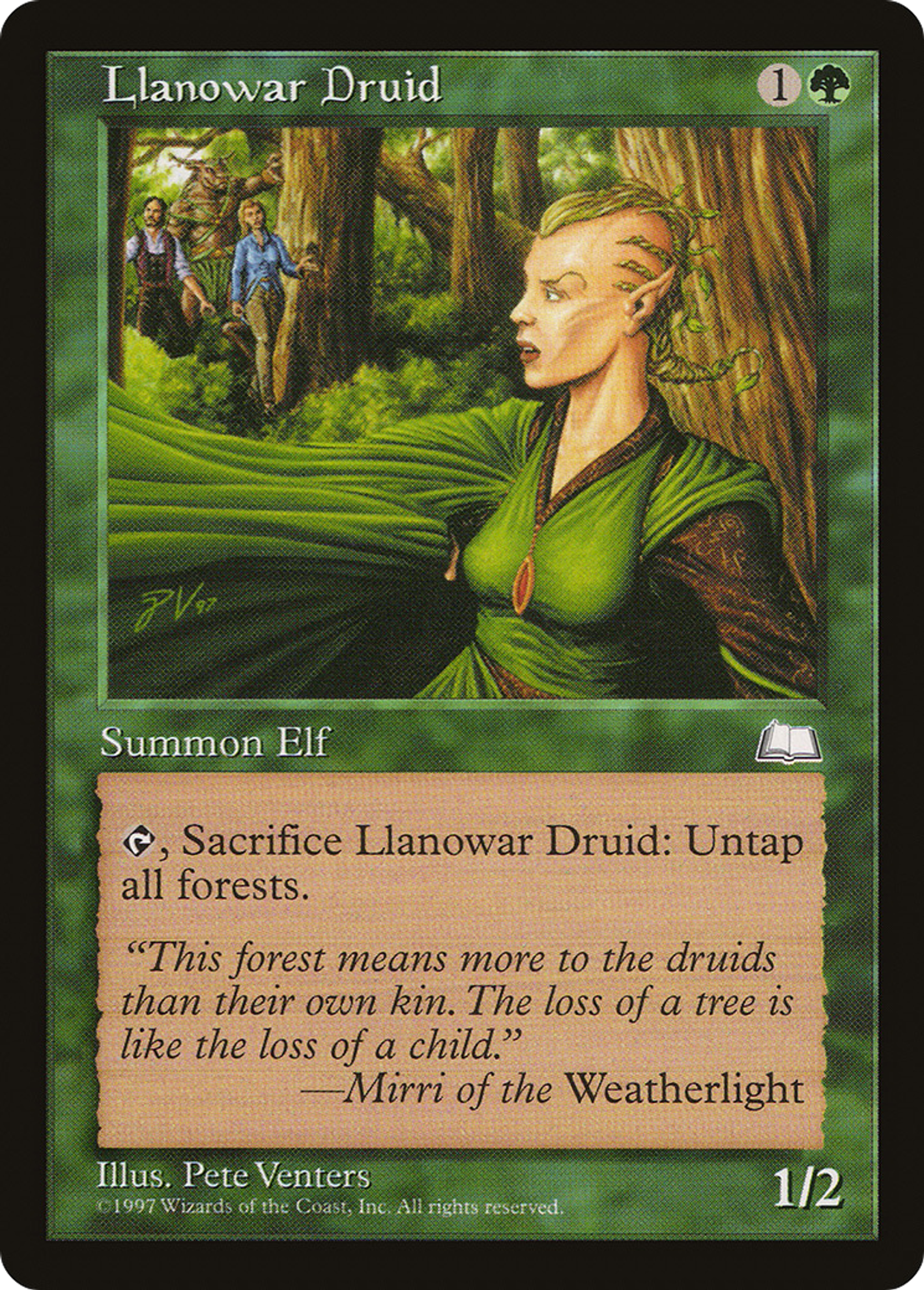 Llanowar Druid — Weatherlight — Magic: The Gathering