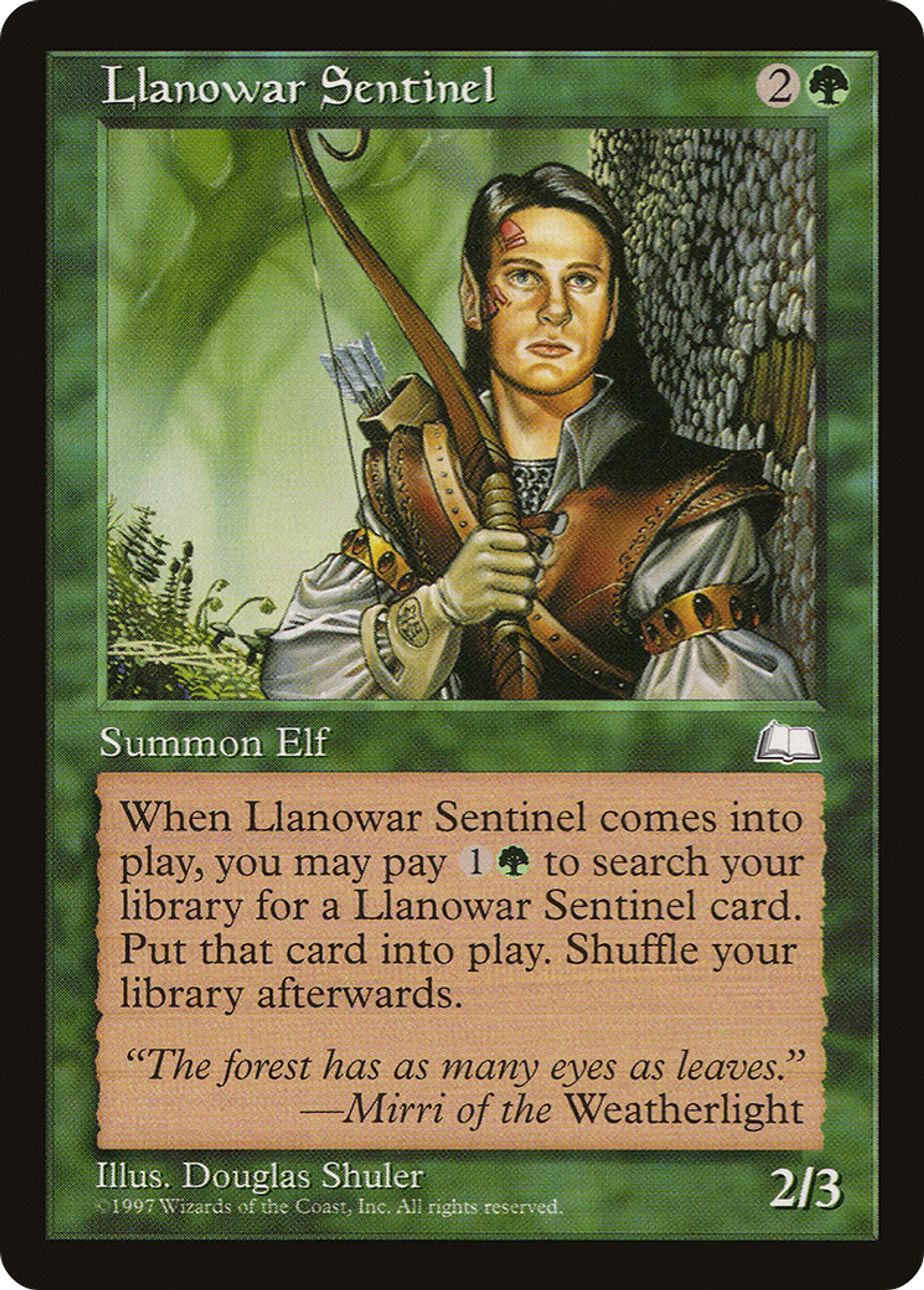 Sentinelle de Llanowar — Weatherlight — Magic: The Gathering