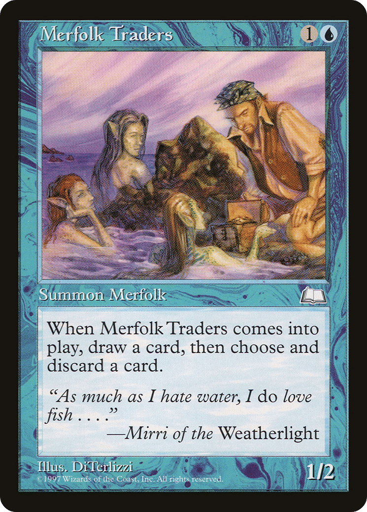 Merfolk Traders — Weatherlight — Magic: The Gathering