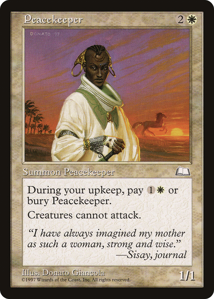 Peacekeeper — Weatherlight — Magic: The Gathering