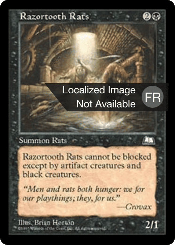 Rats aux dents tranchantes — Weatherlight — Magic: The Gathering