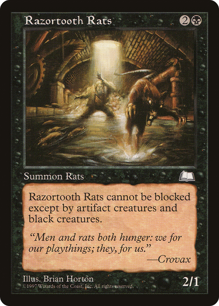 Razortooth Rats — Weatherlight — Magic: The Gathering