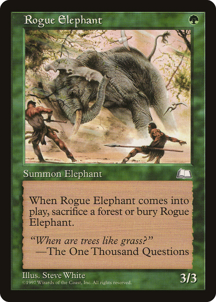 Rogue Elephant — Weatherlight — Magic: The Gathering