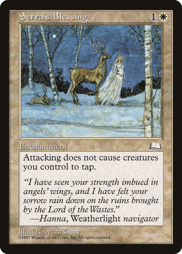 Serra's Blessing — Weatherlight — Magic: The Gathering