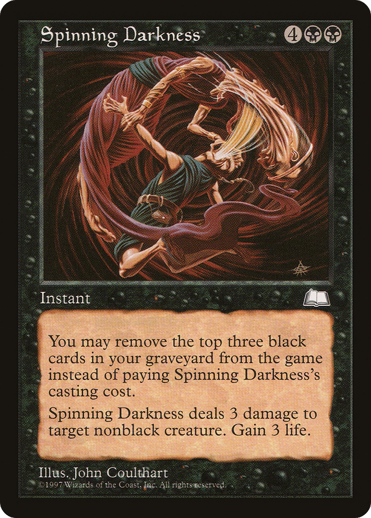 Spinning Darkness — Weatherlight — Magic: The Gathering