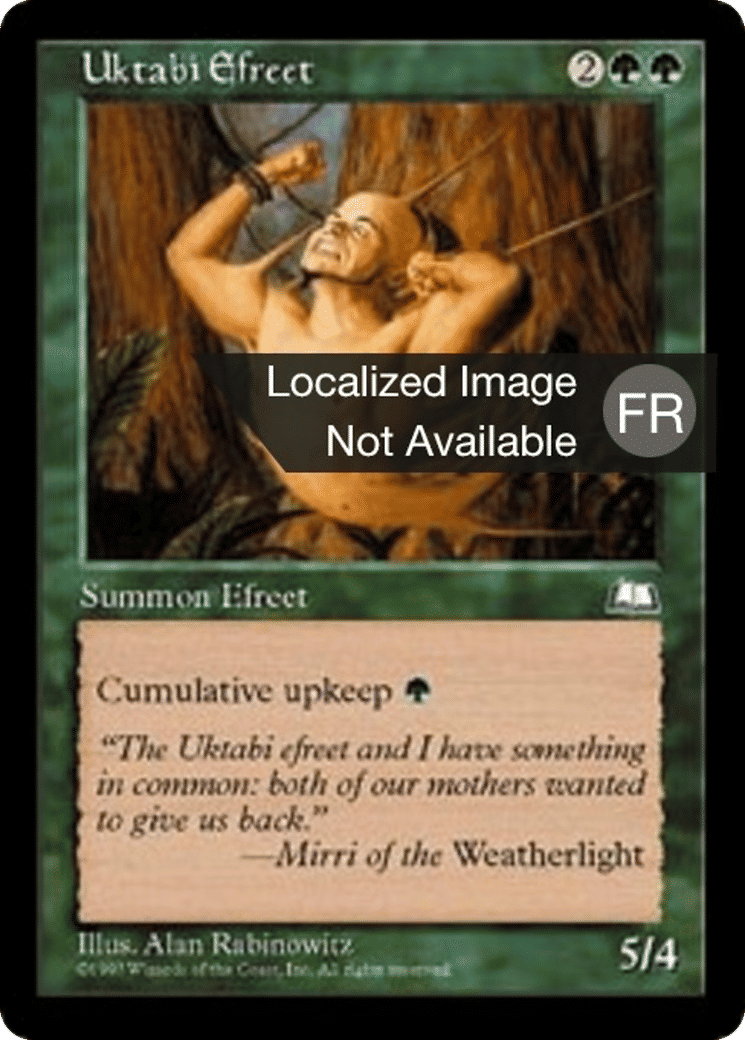 Efrit de l'Ouktabi — Weatherlight — Magic: The Gathering
