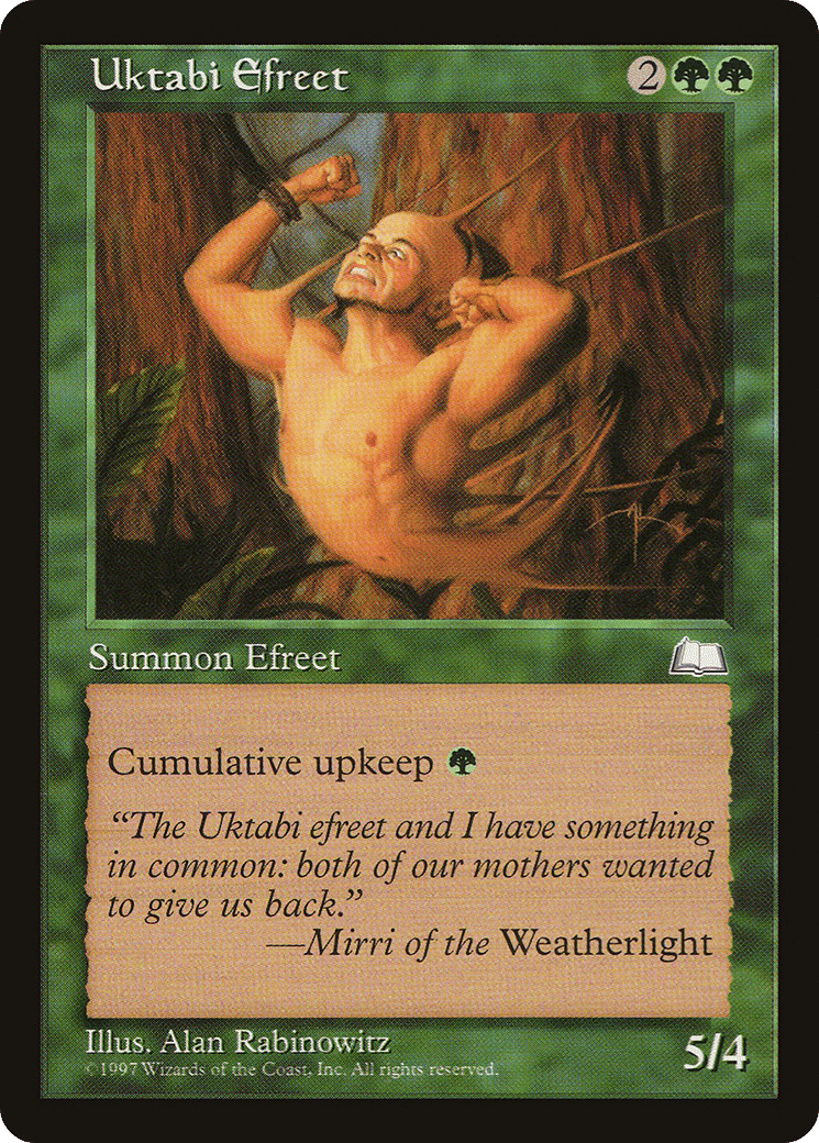 Uktabi Efreet — Weatherlight — Magic: The Gathering