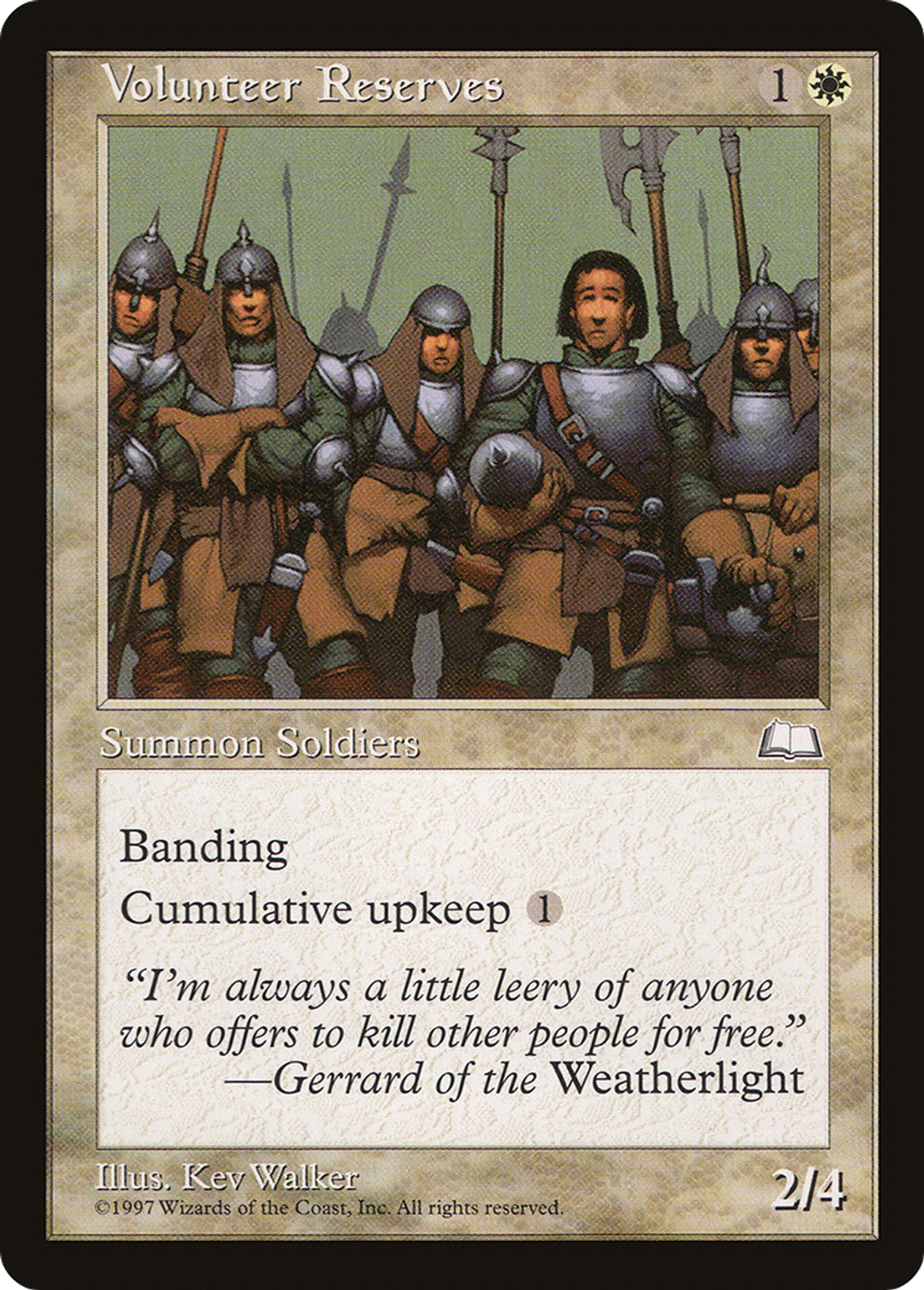 Volunteer Reserves — Weatherlight — Magic: The Gathering