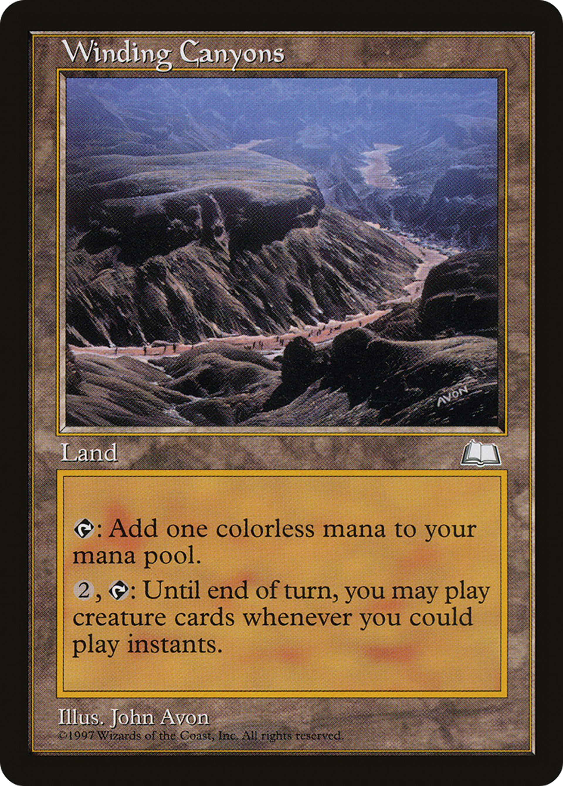 Winding Canyons — Weatherlight — Magic: The Gathering