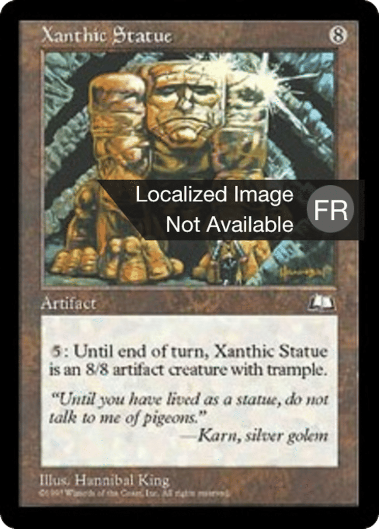 Statue xanthique — Weatherlight — Magic: The Gathering