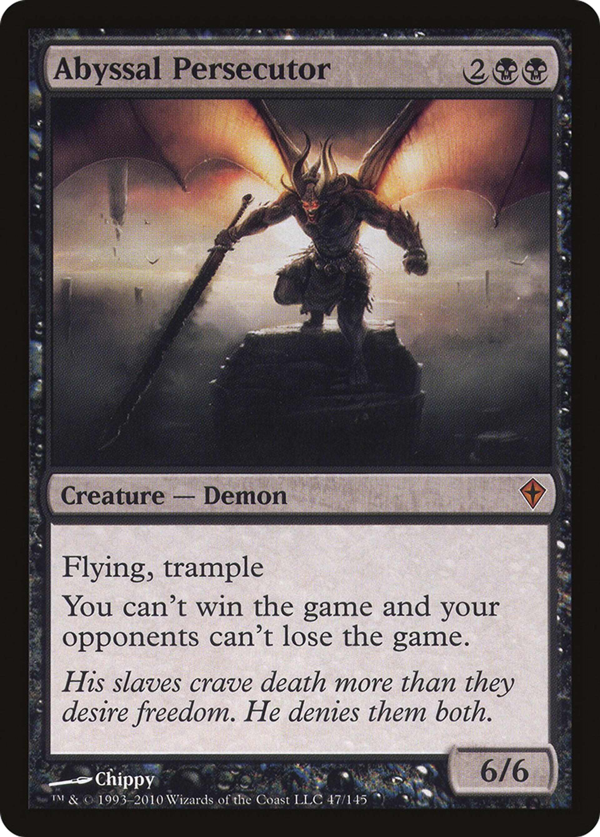 Abyssal Persecutor — Worldwake — Magic: The Gathering