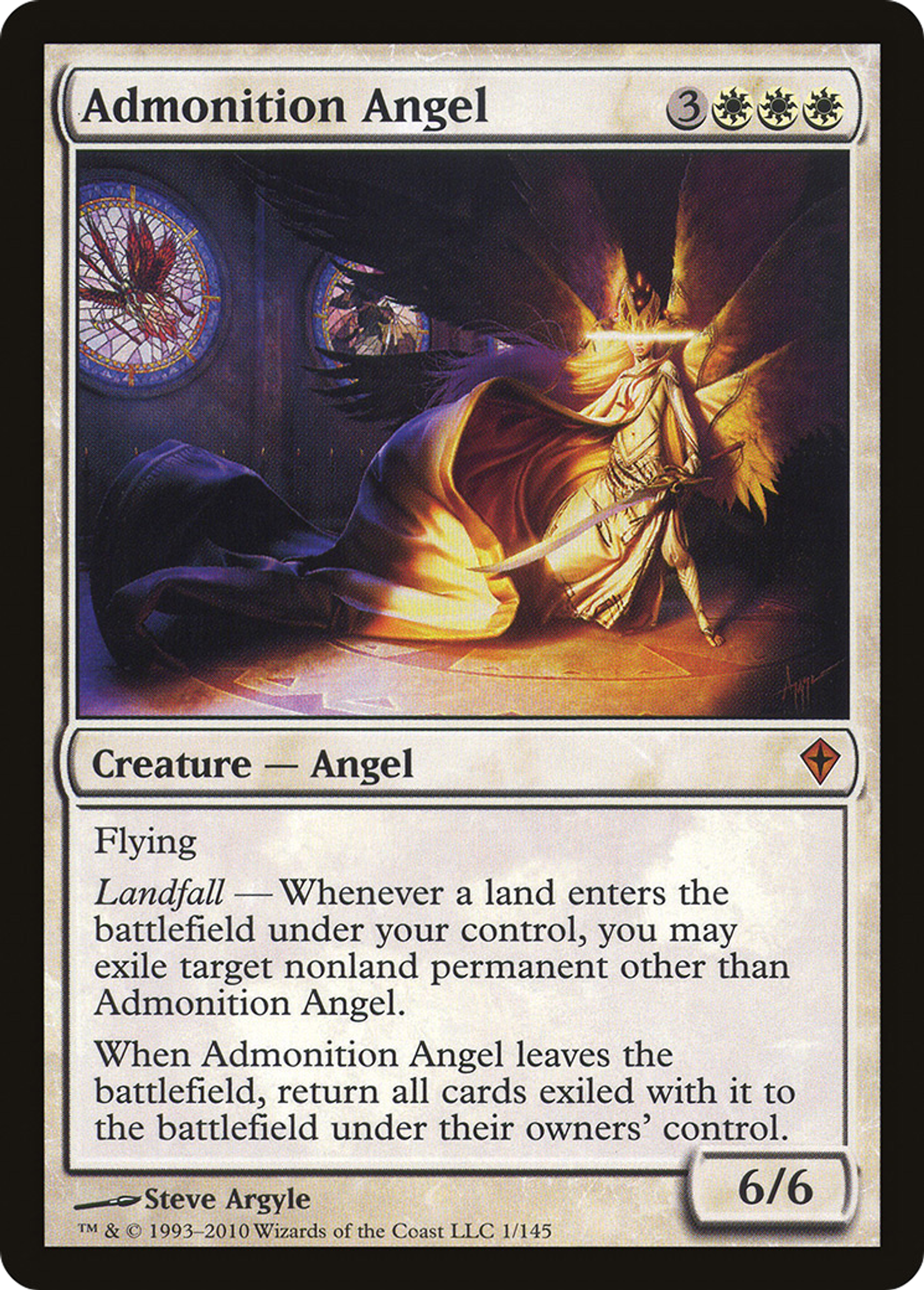Admonition Angel — Worldwake — Magic: The Gathering