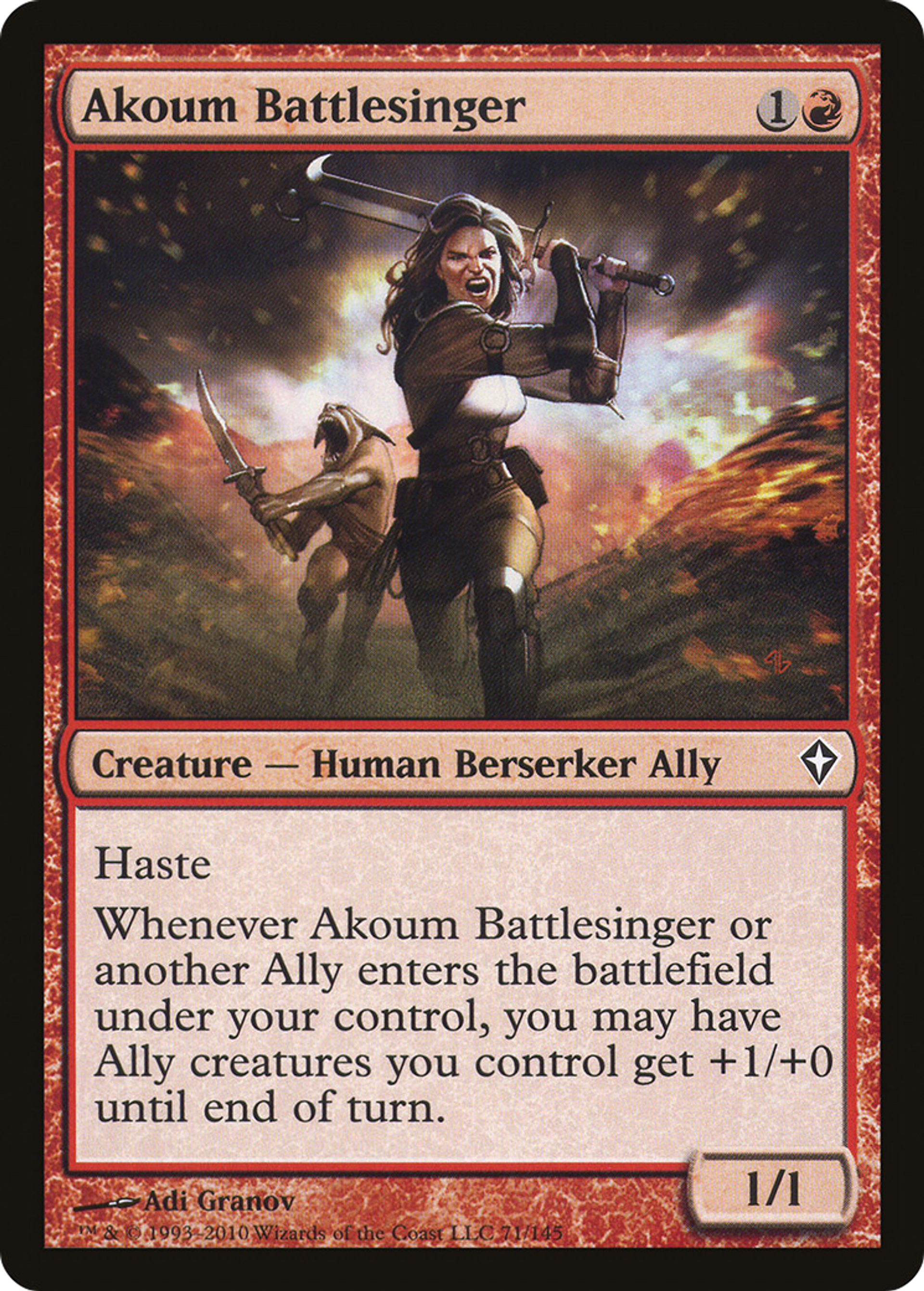 Akoum Battlesinger — Worldwake — Magic: The Gathering