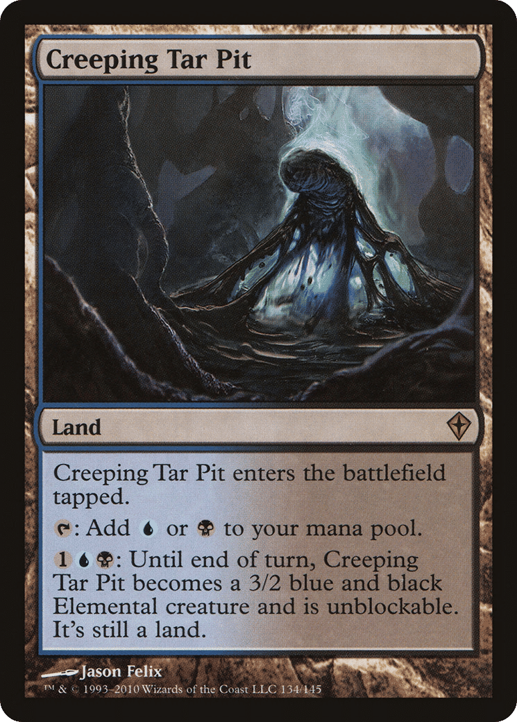 Creeping Tar Pit — Worldwake — Magic: The Gathering
