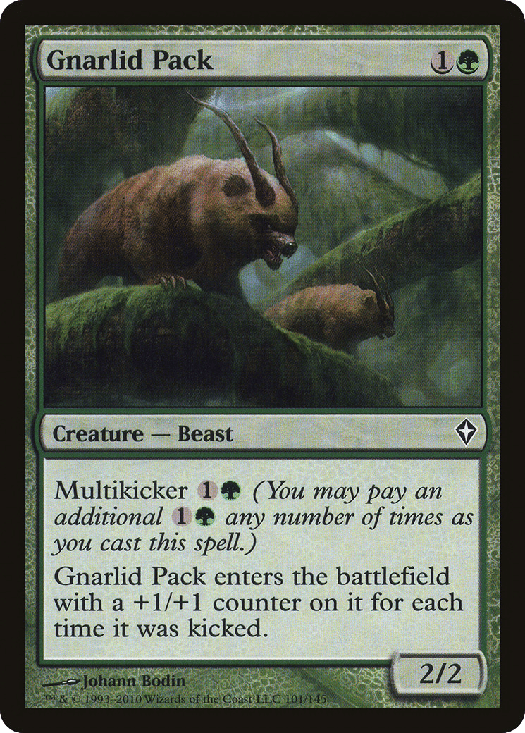 Gnarlid Pack — Worldwake — Magic: The Gathering