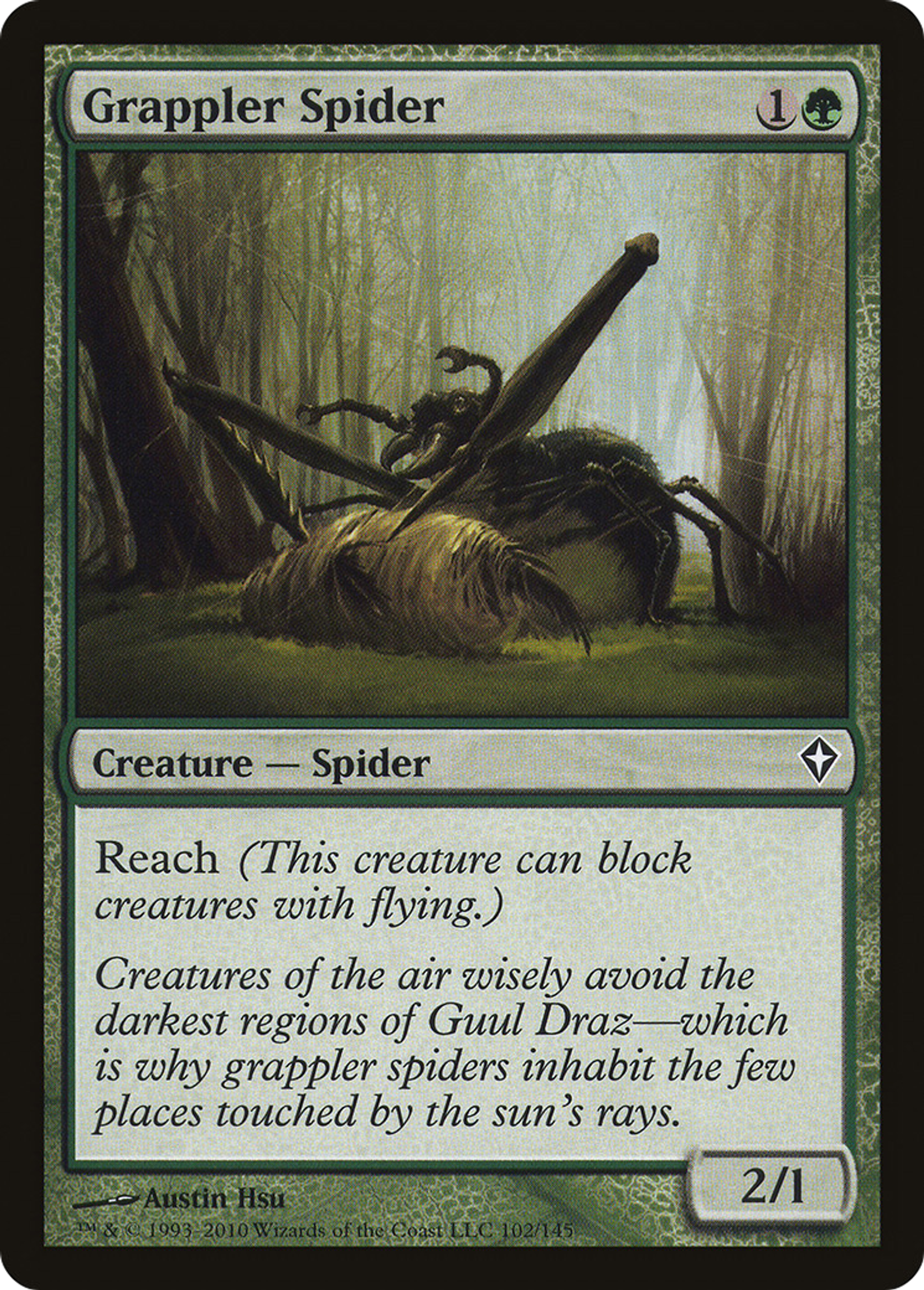 Grappler Spider — Worldwake — Magic: The Gathering