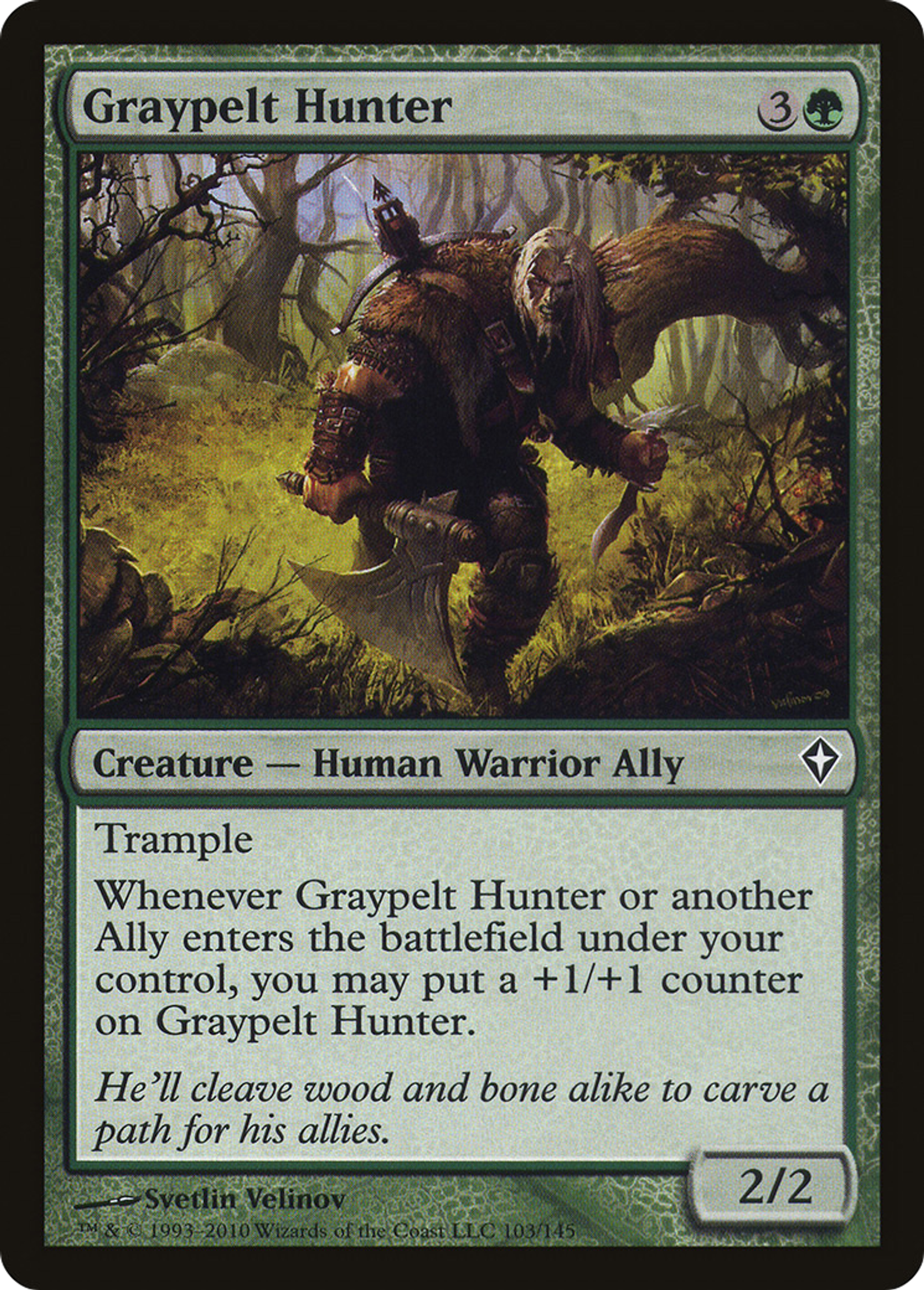 Graypelt Hunter — Worldwake — Magic: The Gathering