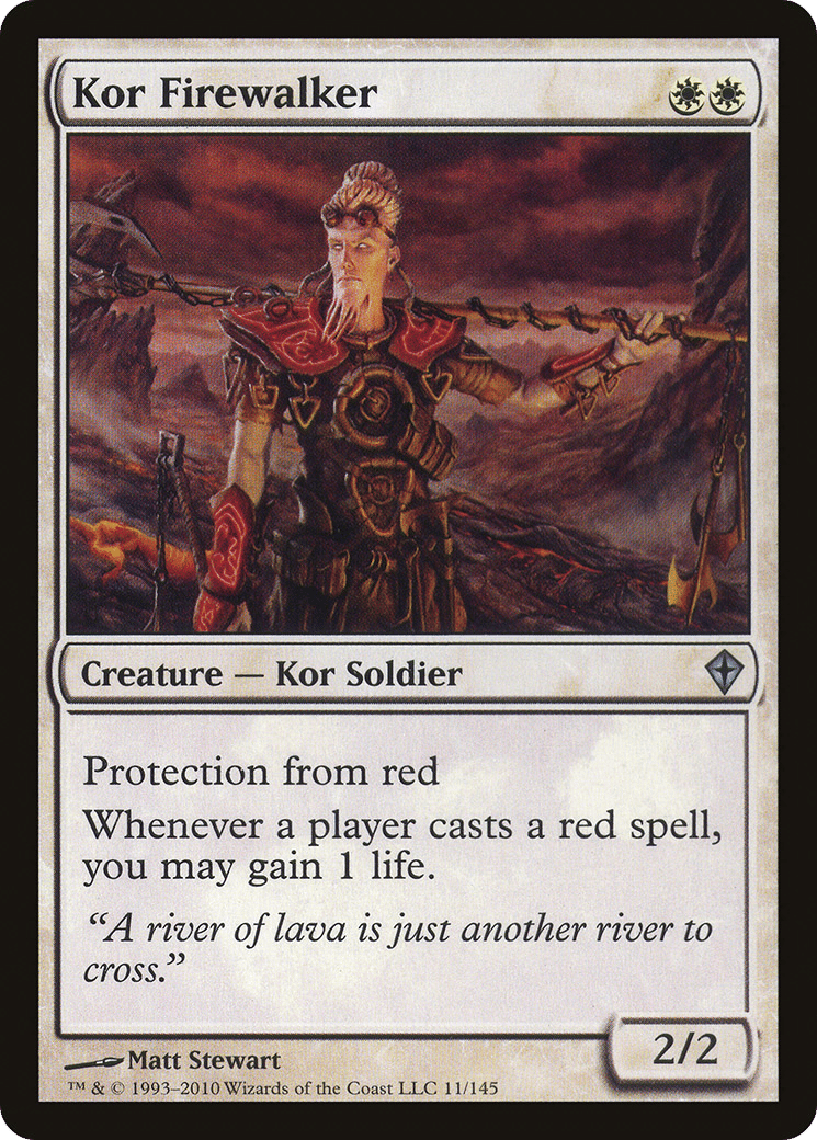 Kor Firewalker — Worldwake — Magic: The Gathering