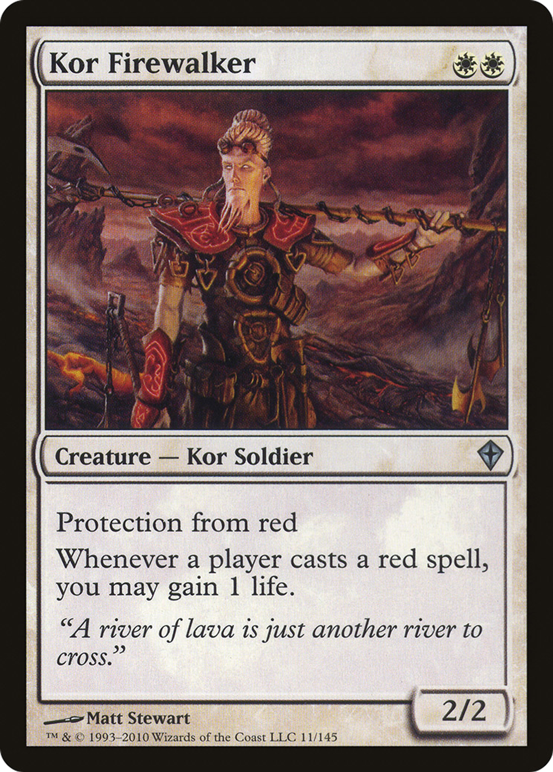 Kor Firewalker — Worldwake — Magic: The Gathering