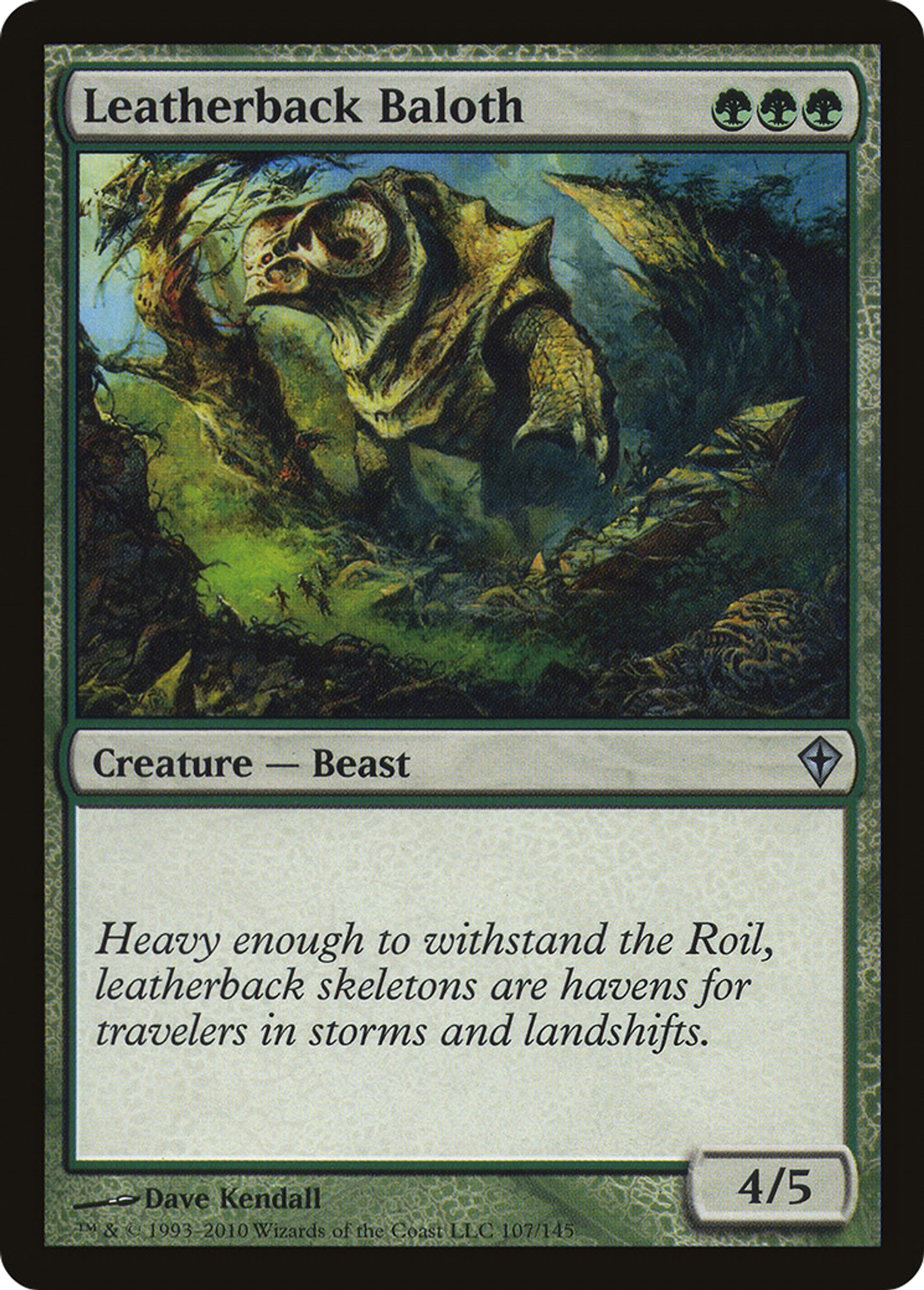 Leatherback Baloth — Worldwake — Magic: The Gathering