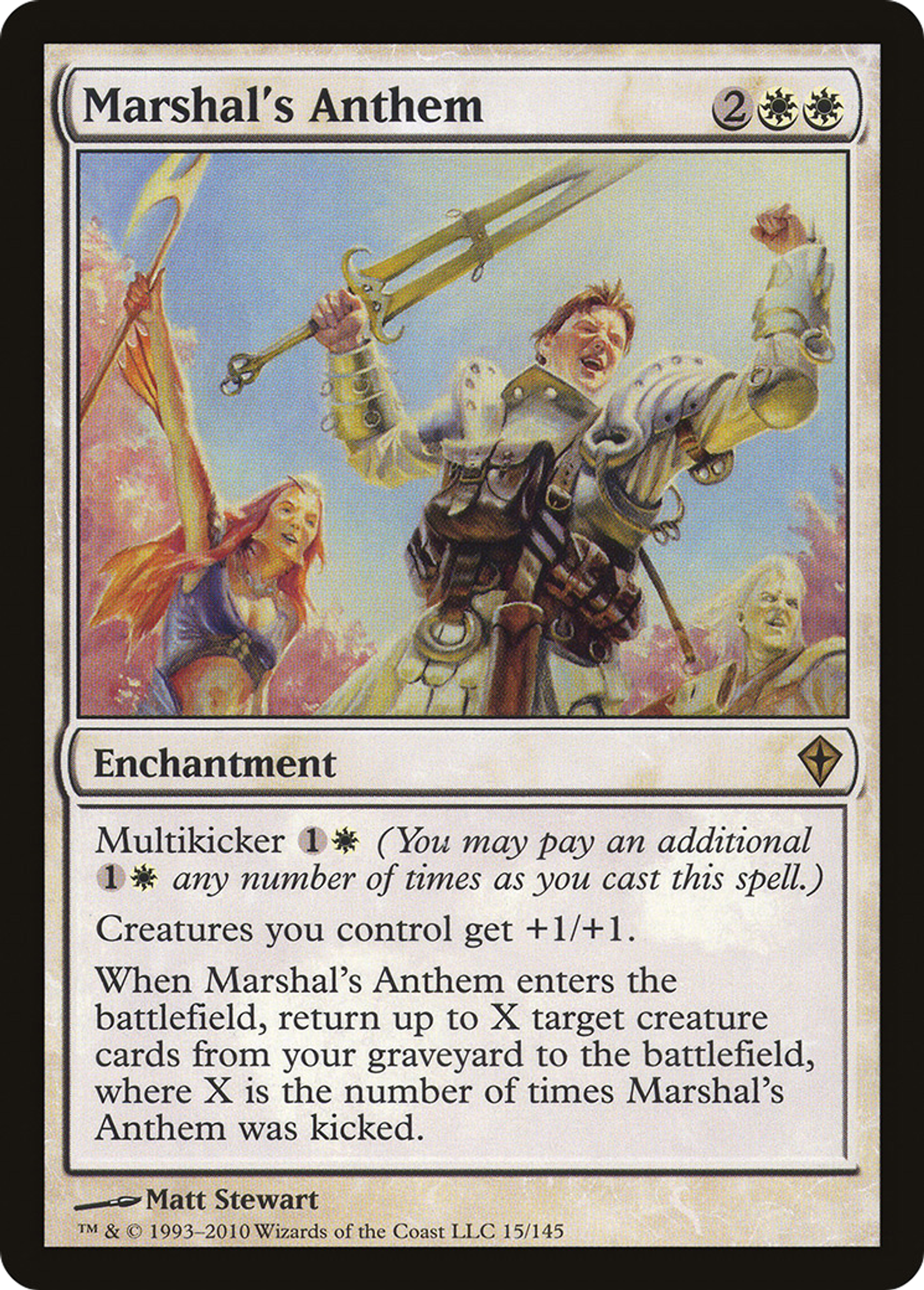 Marshal's Anthem — Worldwake — Magic: The Gathering