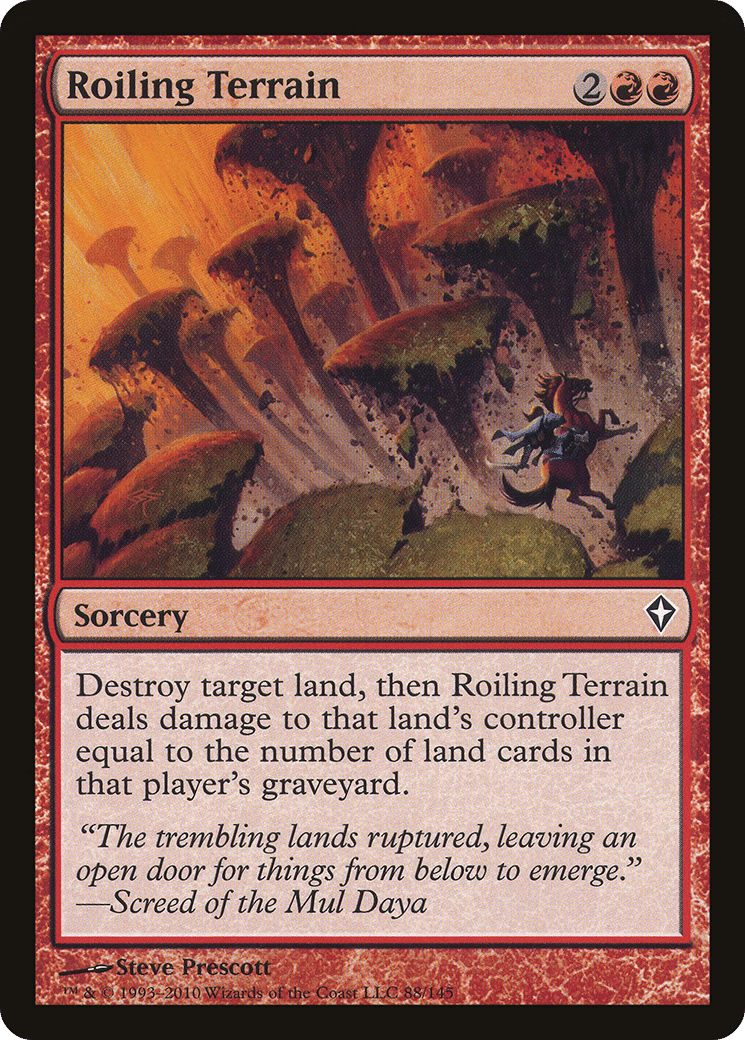 Roiling Terrain — Worldwake — Magic: The Gathering