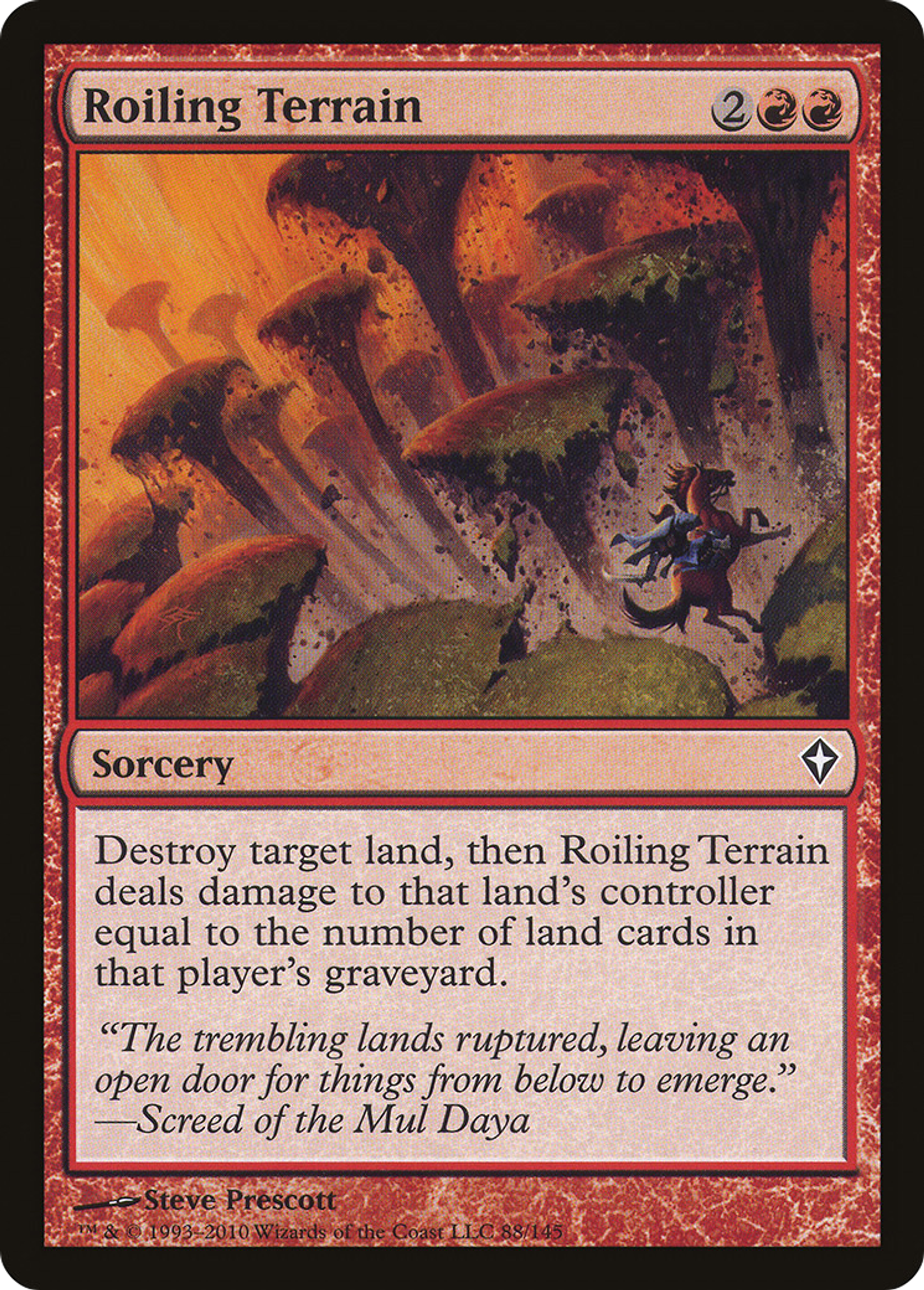 Roiling Terrain — Worldwake — Magic: The Gathering
