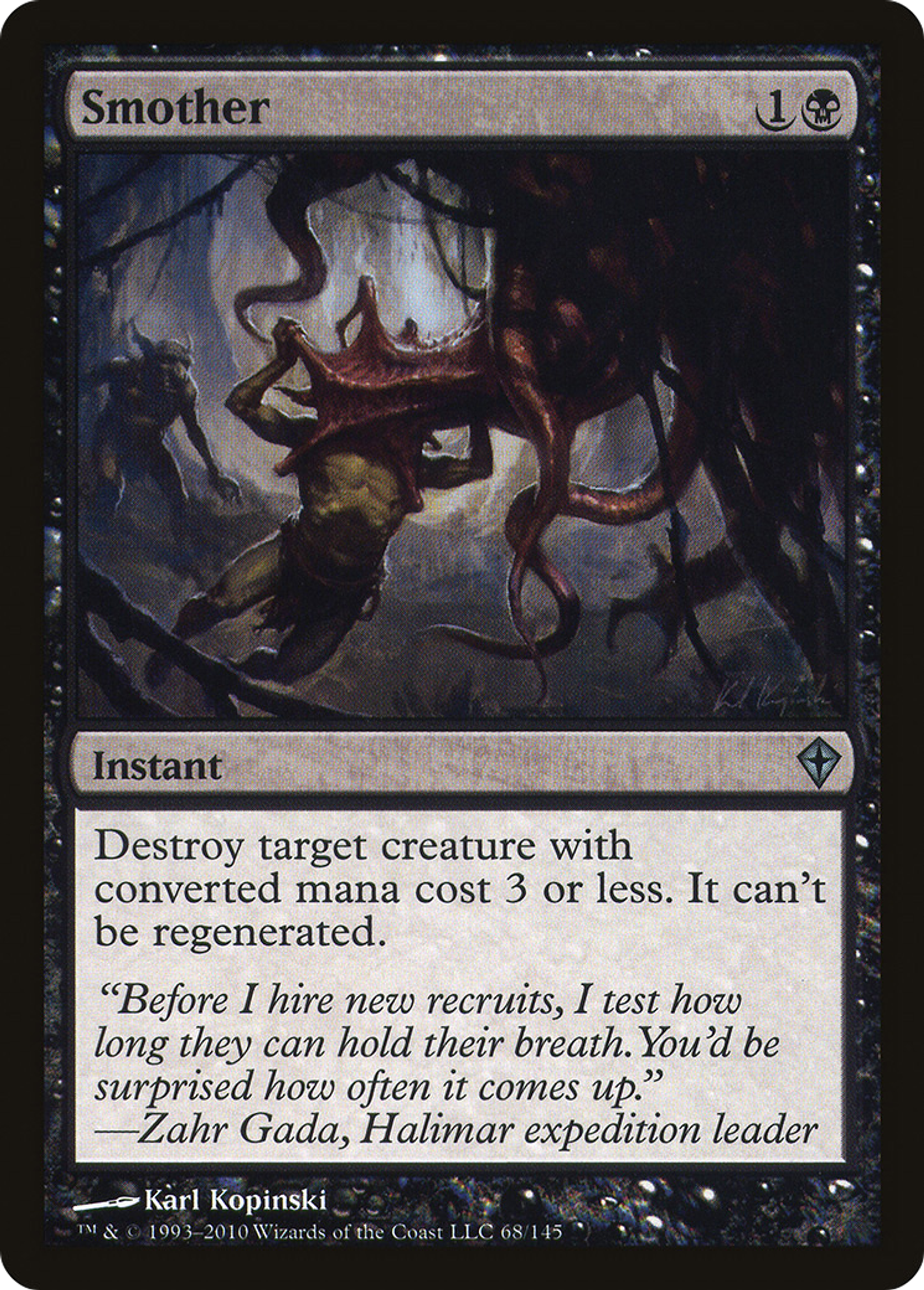 Smother — Worldwake — Magic: The Gathering