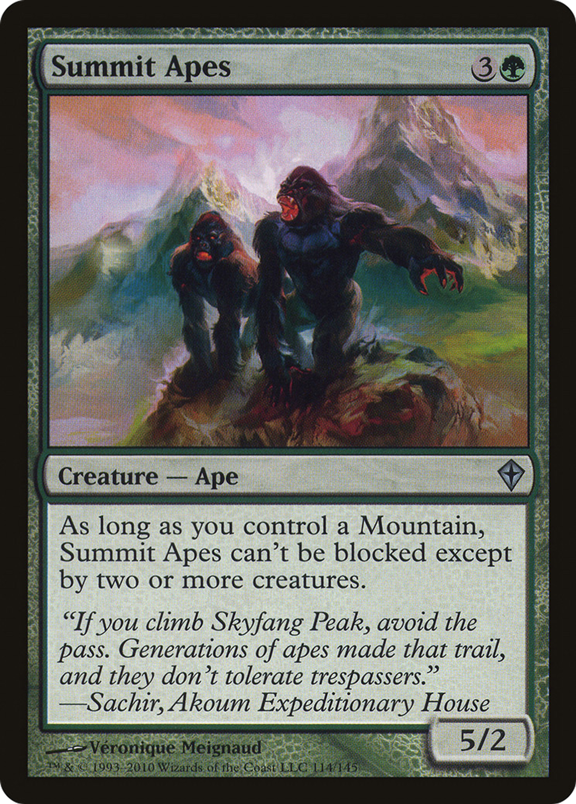 Summit Apes — Worldwake — Magic: The Gathering