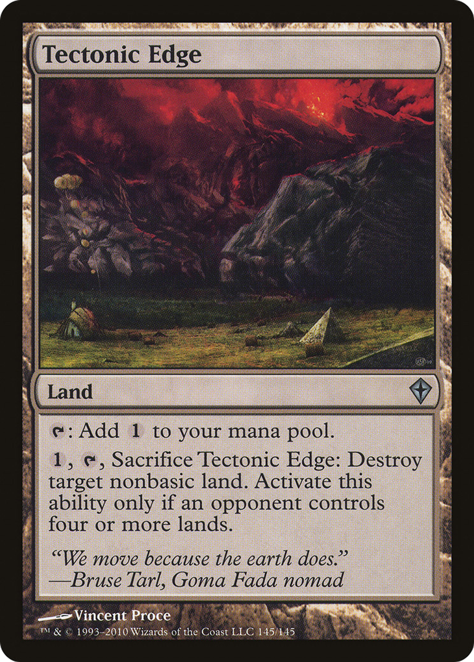 Tectonic Edge — Worldwake — Magic: The Gathering