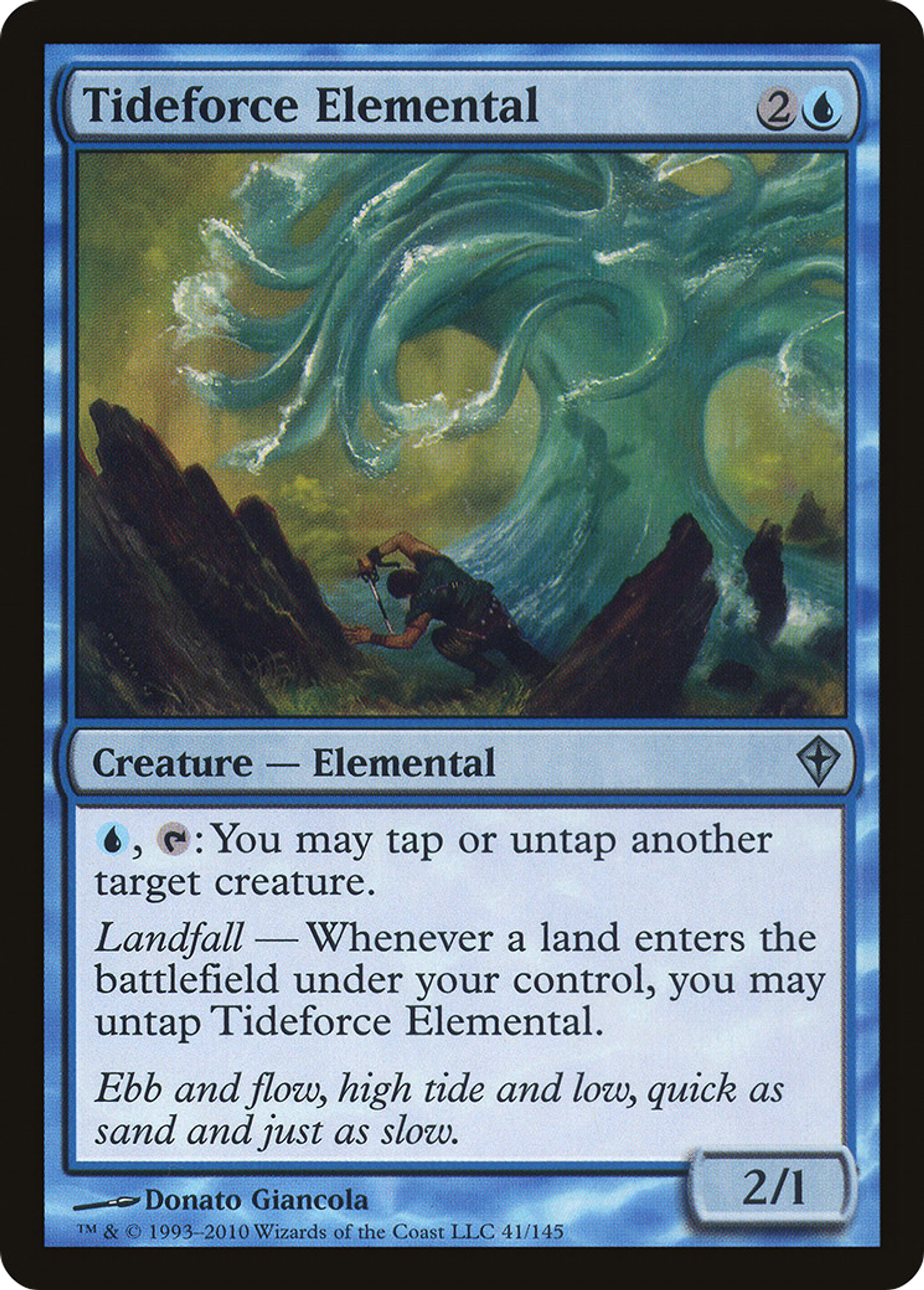 Tideforce Elemental — Worldwake — Magic: The Gathering