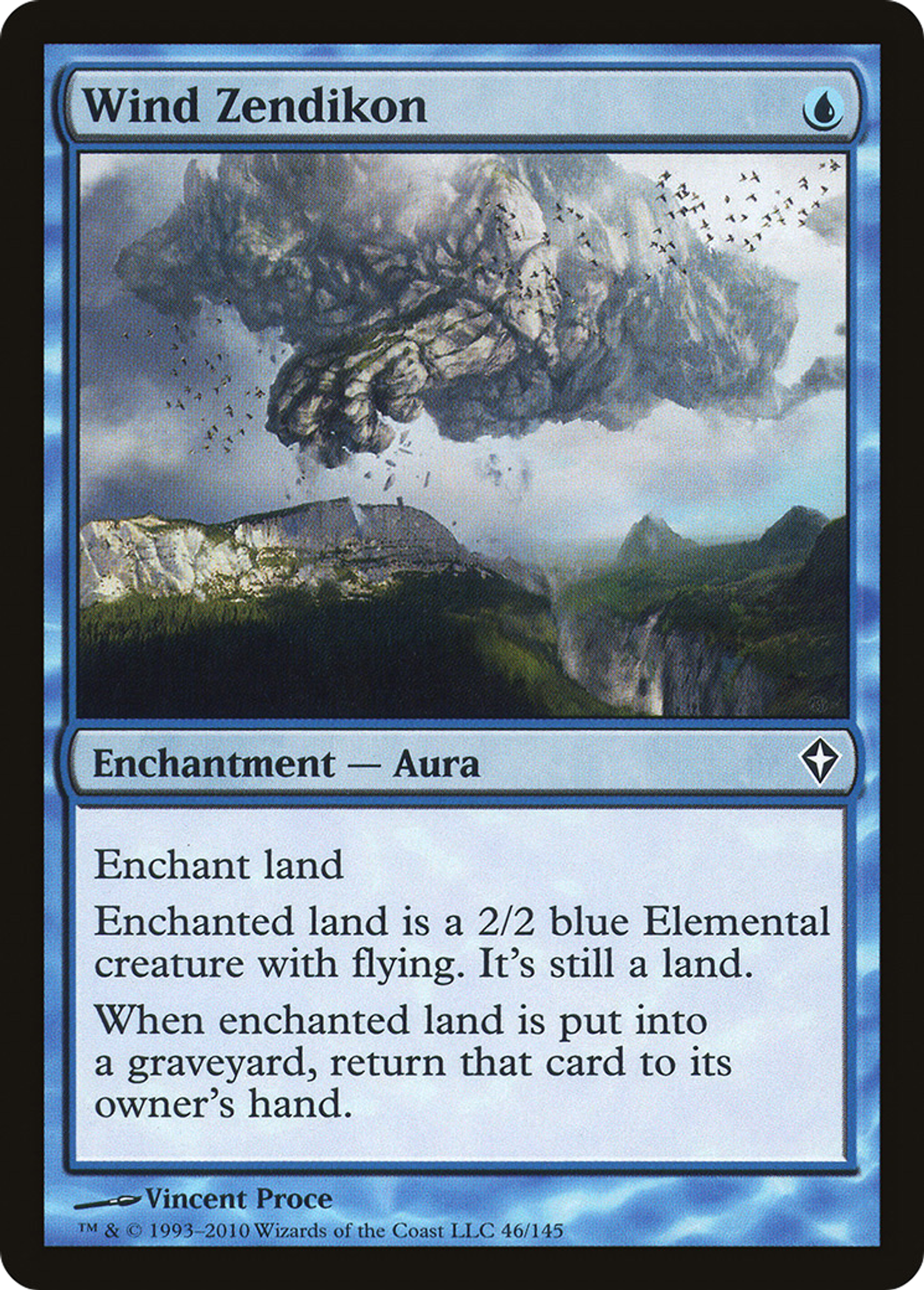 Wind Zendikon — Worldwake — Magic: The Gathering