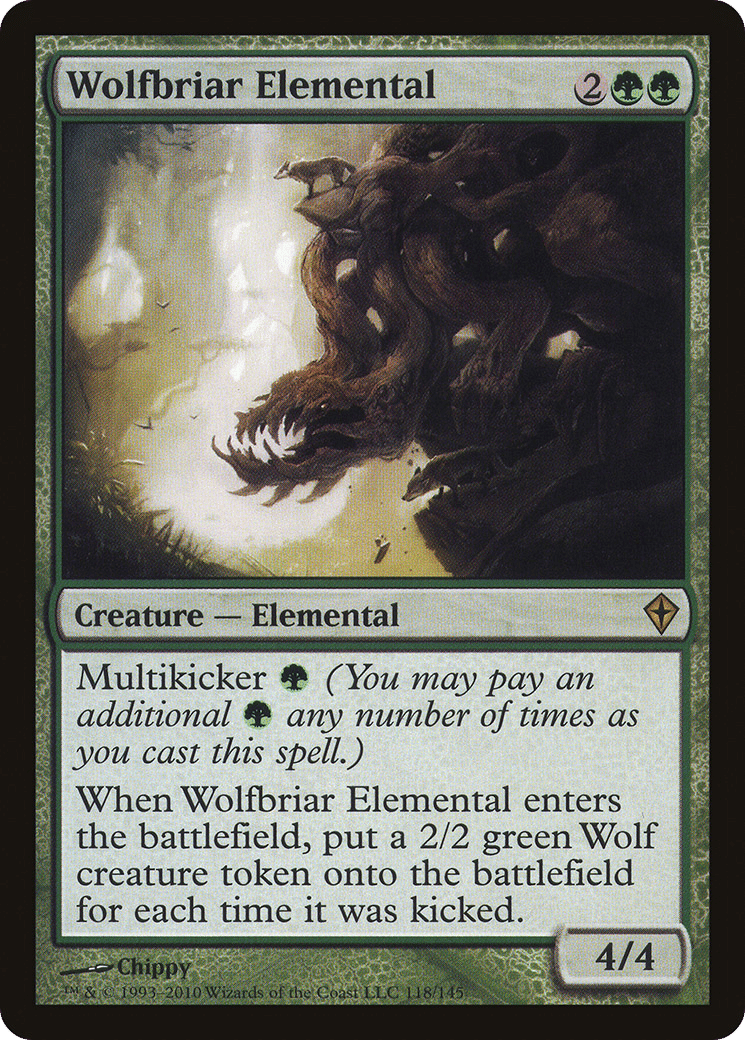 Wolfbriar Elemental — Worldwake — Magic: The Gathering