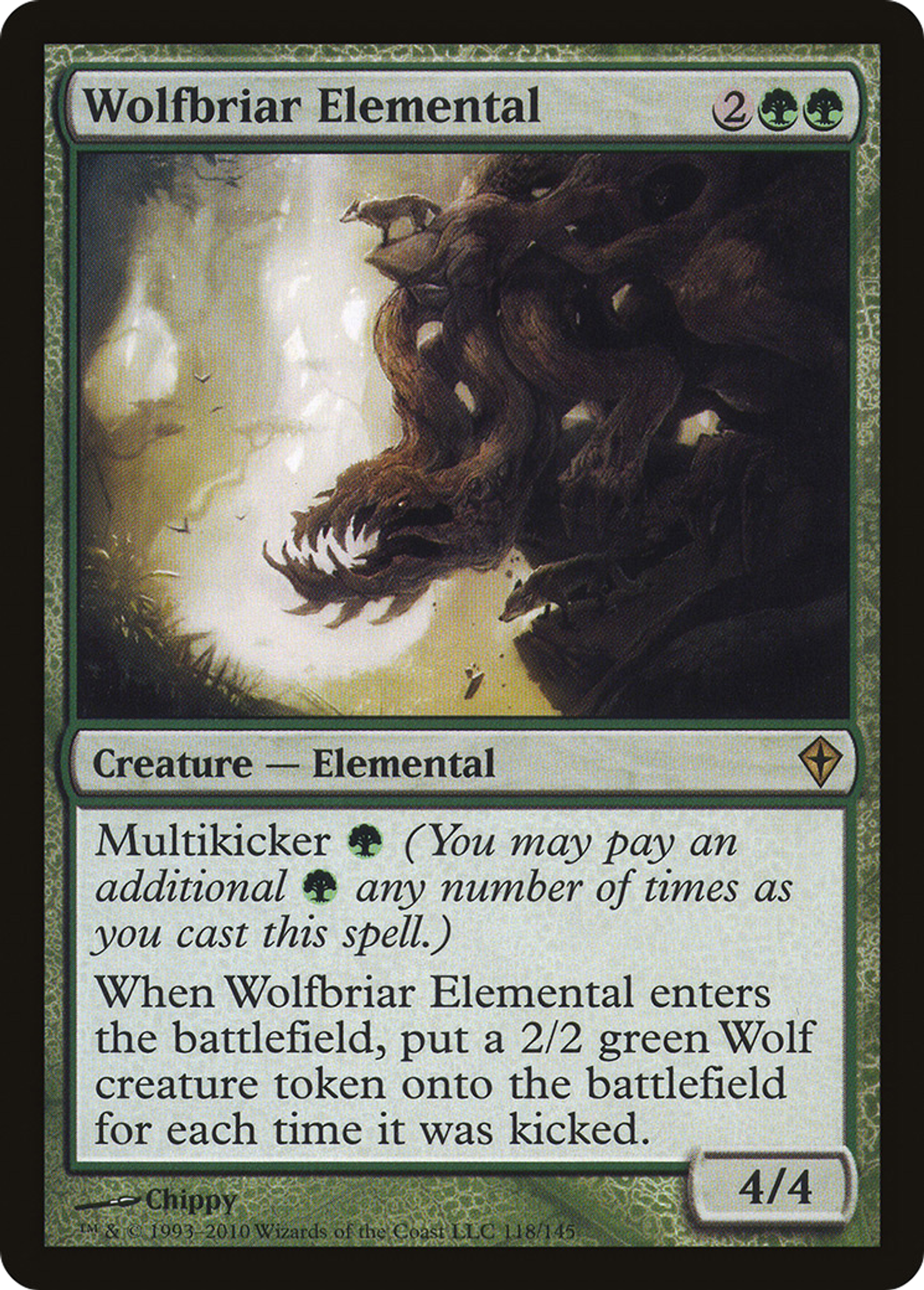 Wolfbriar Elemental — Worldwake — Magic: The Gathering