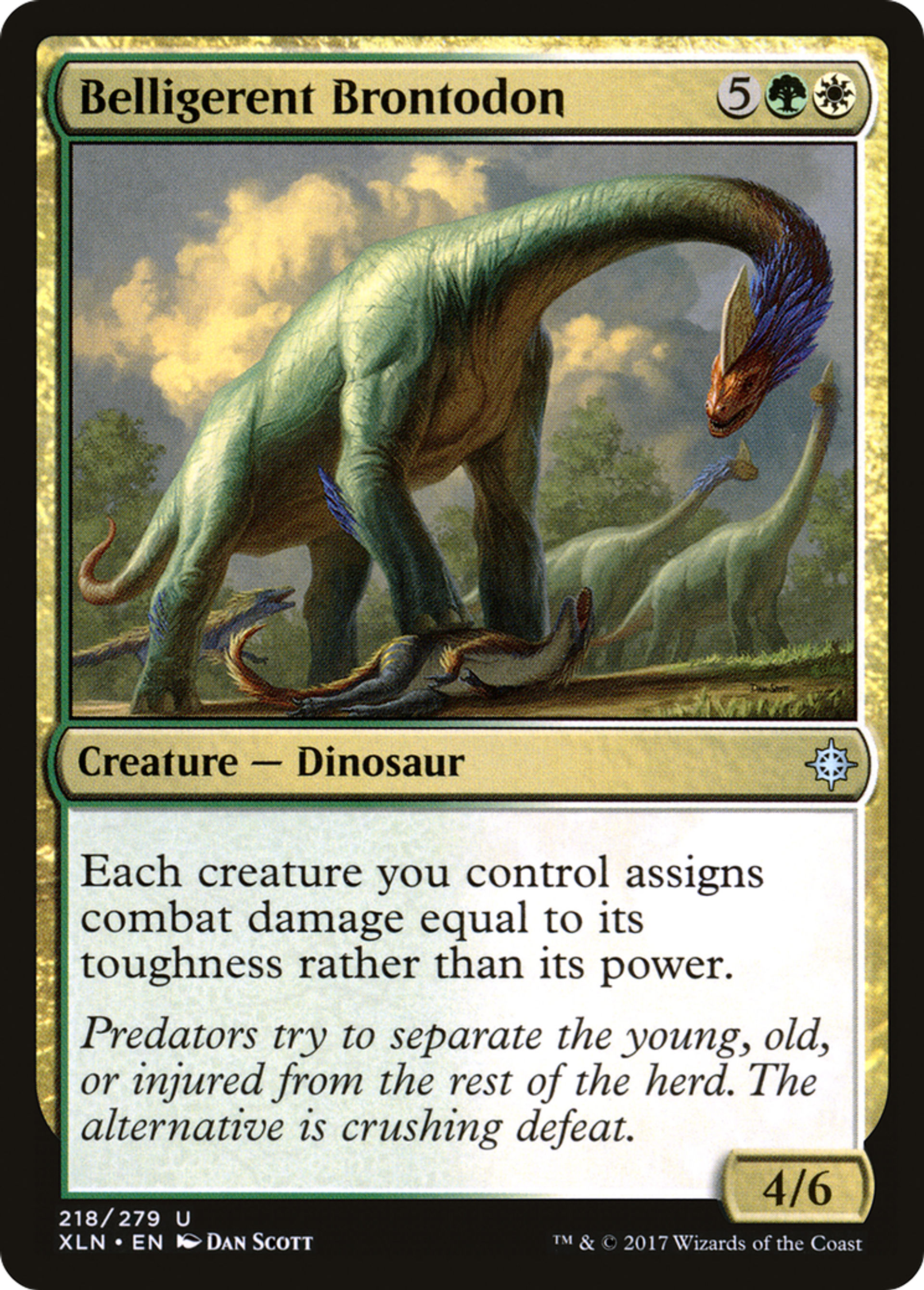 Belligerent Brontodon — Ixalan — Magic: The Gathering