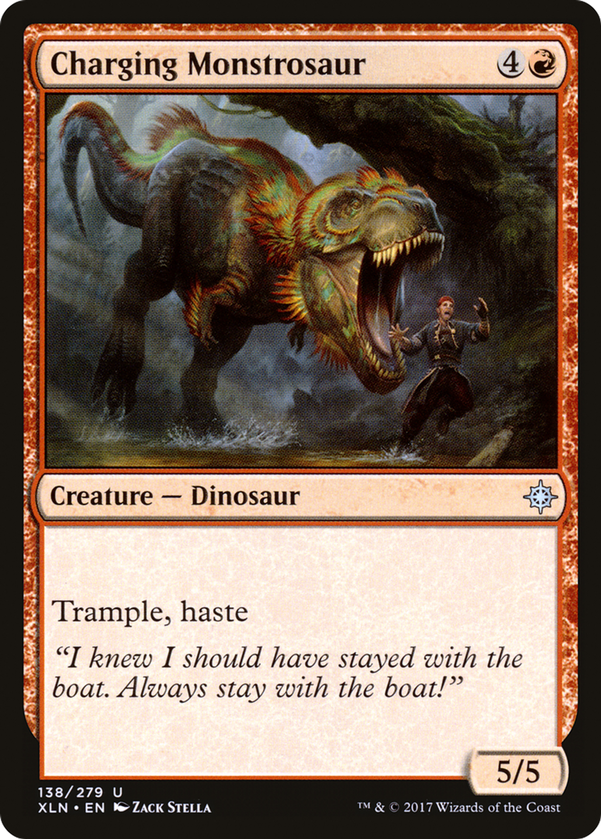 Monstrosaure chargeur — Ixalan — Magic: The Gathering