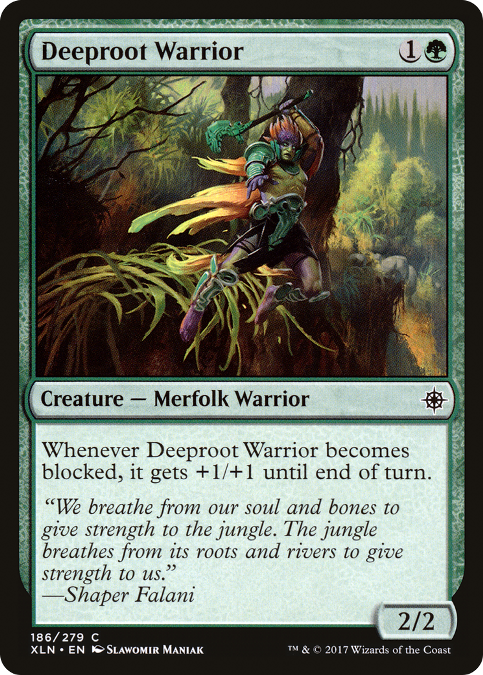 Deeproot Warrior — Ixalan — Magic: The Gathering