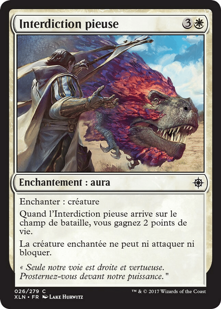 Interdiction pieuse — Ixalan — Magic: The Gathering