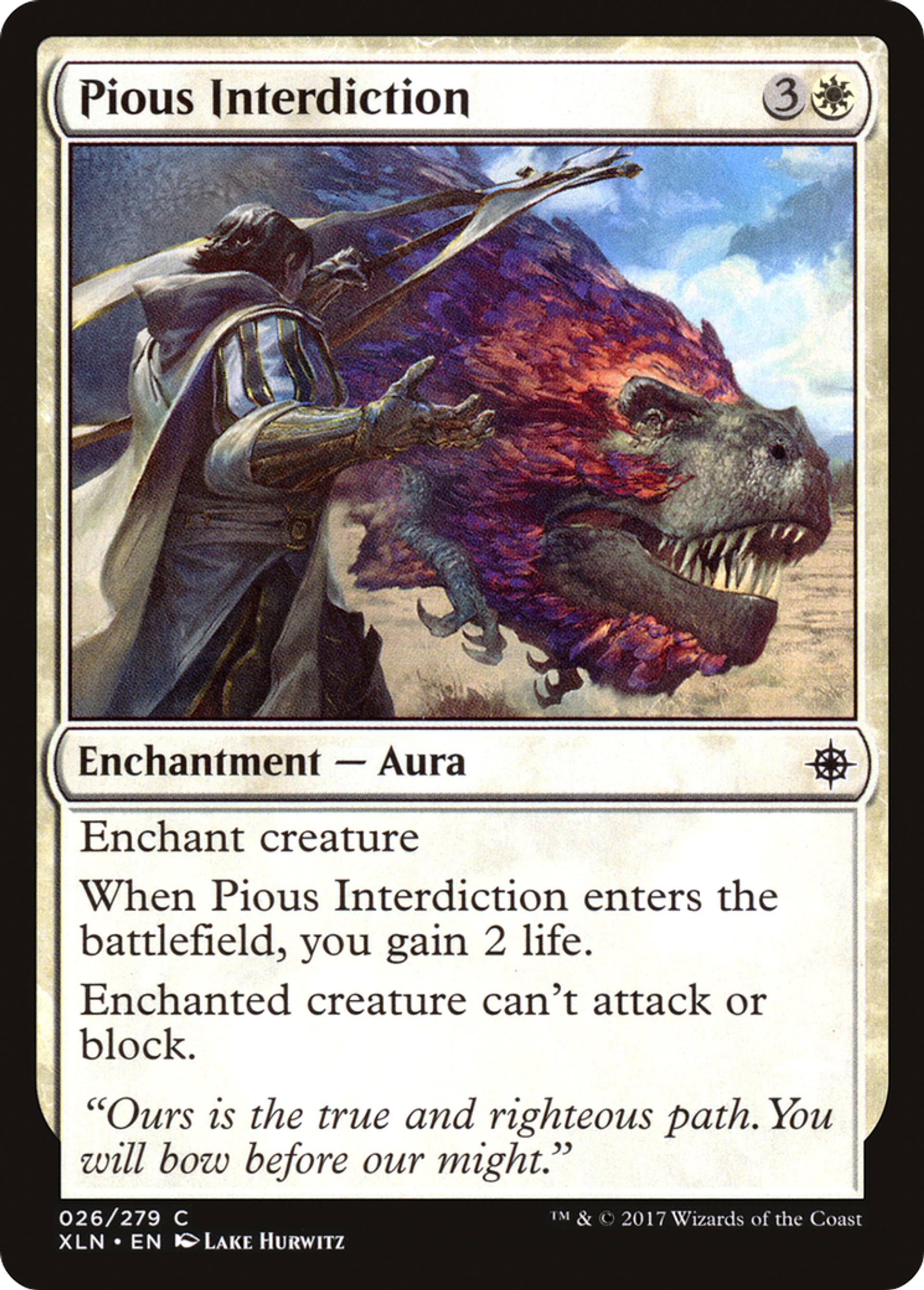 Pious Interdiction — Ixalan — Magic: The Gathering