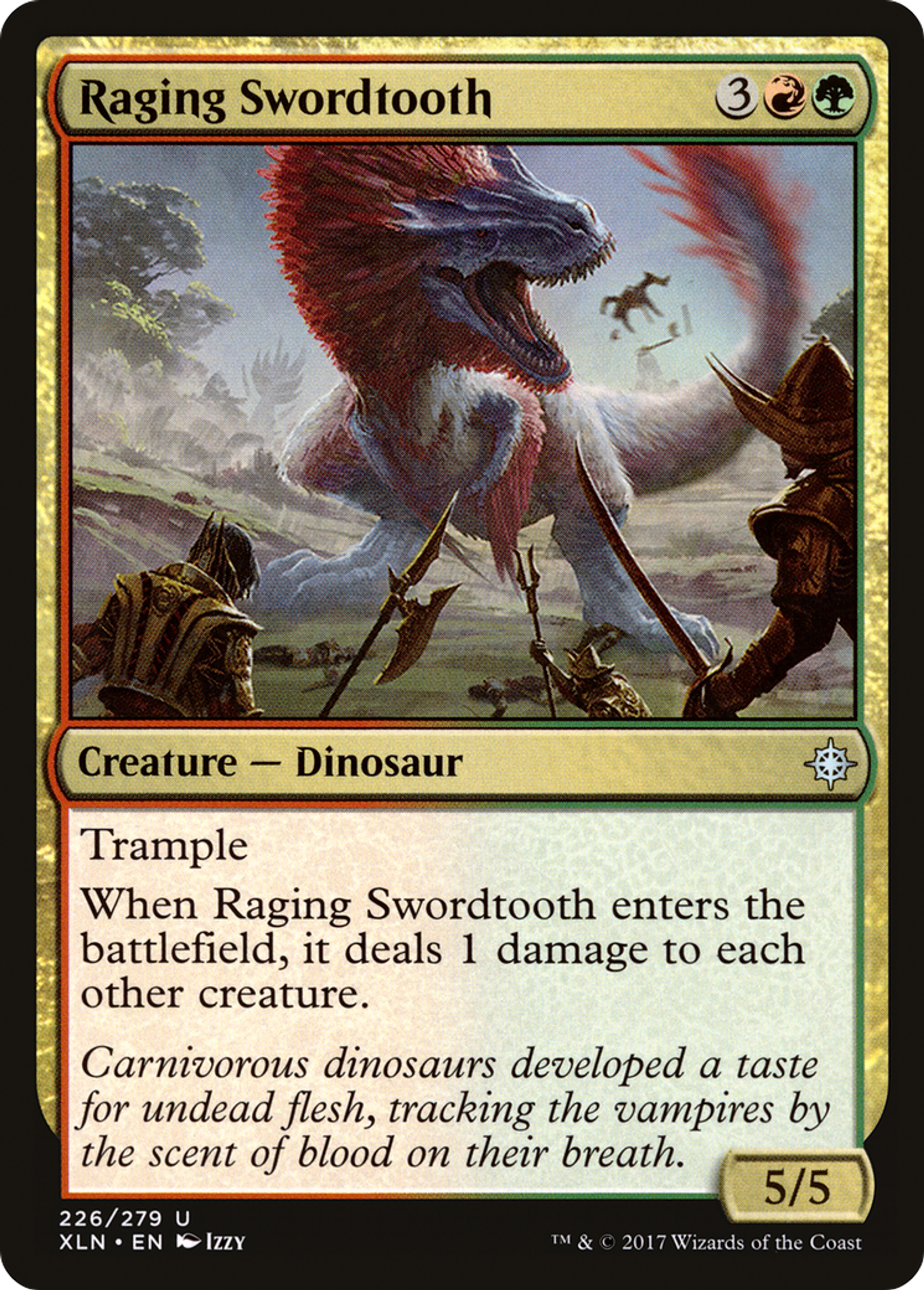 Raging Swordtooth — Ixalan — Magic: The Gathering