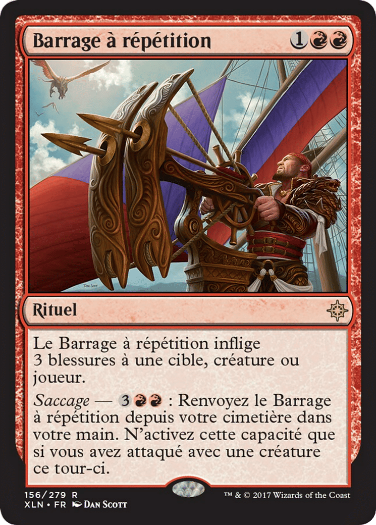 Barrage à répétition — Ixalan — Magic: The Gathering